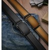 BULLIANT Men's Leather Belt, Pack of 2, Belt Men's Ratchet