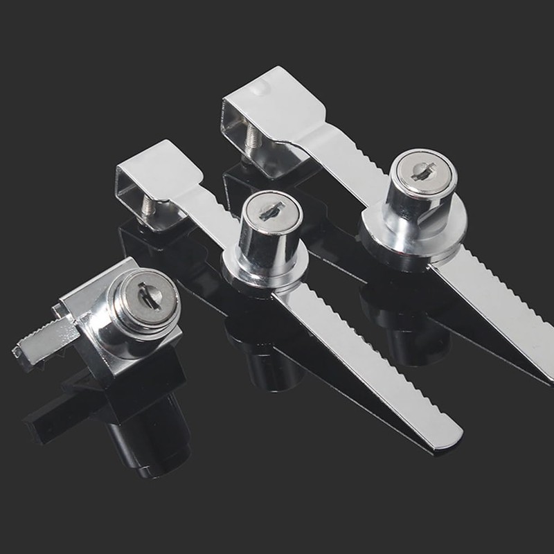 Sliding Glass Door Ratchet Lock,Locks for Glass Display Case with