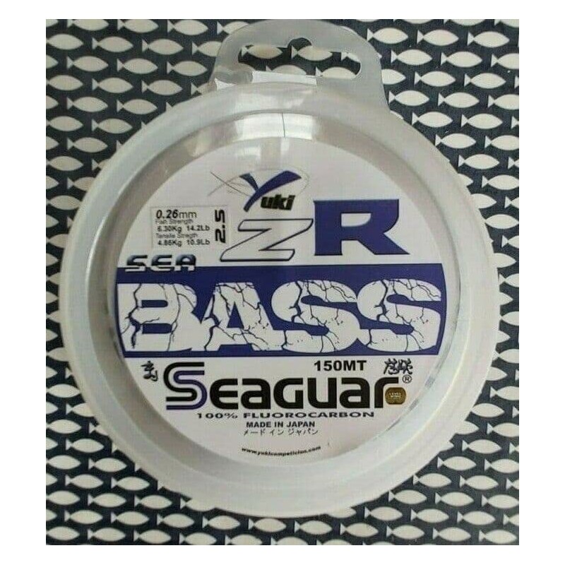 SEAGUAR YUKI ZR SeaBass Fluorocarbon Fishing Line 100% Invisible 150m,