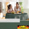 ANRO Oilcloth Tablecloth, Washable, Oilcloth, Garden Tablecloth, Outdoor, Indoor, Round,