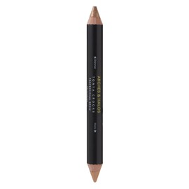 Arches & Halos Crayón Resaltador y Corrector de Cejas - Realza, disimula y resalta el arco de las cejas - Crayón de doble punta con color intenso - Maquillaje vegano y libre de crueldad - .60 ml, Dorado