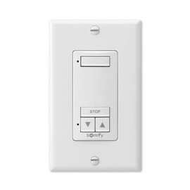 somfy DecoFlex Wirefree RTS Wall Switch, 1-Channel, White (1810897)
