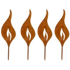 Storm's Gartenzaubereien Grate Flames 23 cm Set of 4 for Plug-In