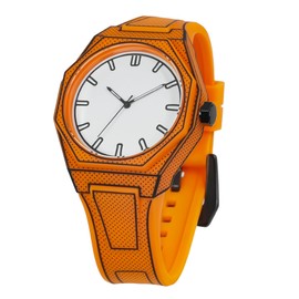 BARAMON Watches for Men Fashion Sketch Anime Series Quartz Analog Watch Stylish Creative Minimalist Casual Men's Wristwatch Waterproof Sport Silicone Band