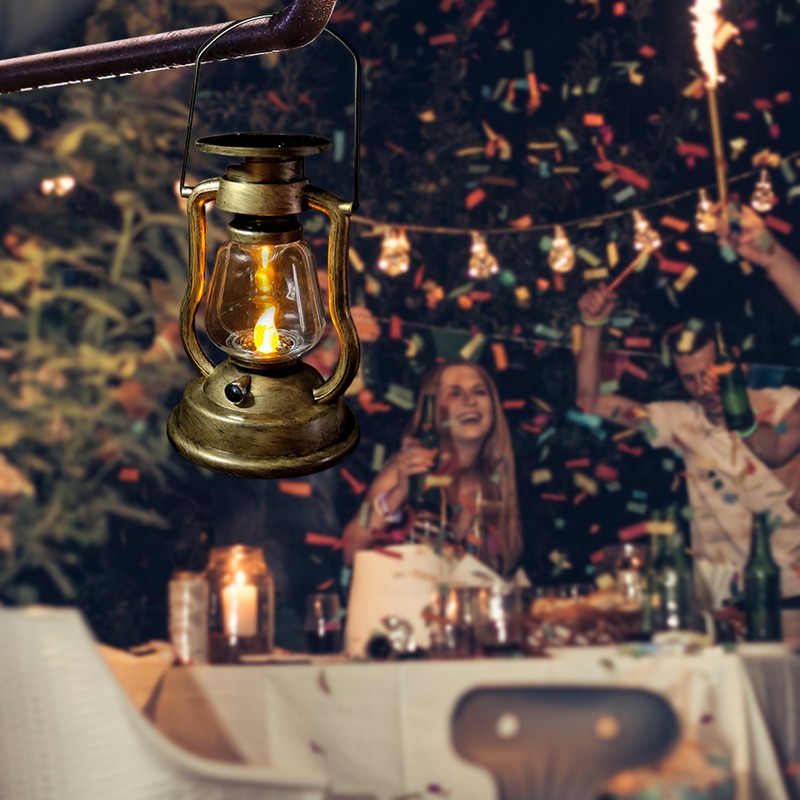 Outdoor Hanging Solar Lights Solar Powered Retro Lanterns Bright Landscape