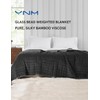 YnM Exclusive Weighted Blanket, Cooling & Cozy Velvet Dual-Sided, Smallest