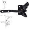 Heavy Duty Gate Hardware Kit,with Self Locking Gate Latch,2 PCS