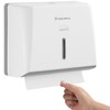 Modunful Paper Towel Dispenser Wall-Mounted Touchless No Drill High-Capacity Z-Fold