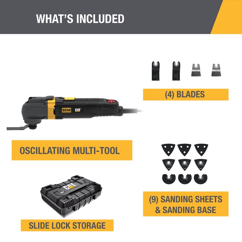 Caterpillar Cat® Corded Oscillating Multi-tool 3.5 AMP - DX49U