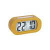 Karlsson KA5753YE LCD Backlit Digital Alarm Clock Gummy Rubberized ABS