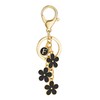 SELOVO Black Initial Key Chain F Keychain Women Key Chain