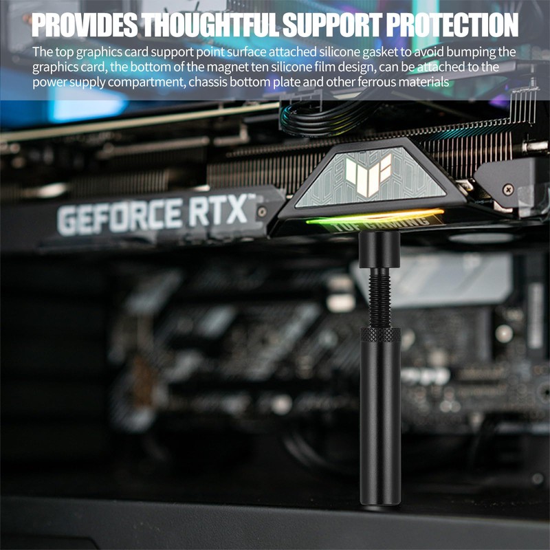 2PCS GPU Brace Support, Aluminum Alloy GPU Support Bracket, GPU