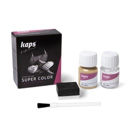 Dye With Primer For Natural And Synthetic Leather Shoes, Kaps Super Color And Preparer, 130 - Beige, 25ml - 0.85 fl. Oz.