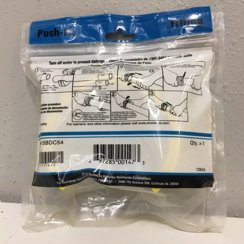 SharkBite UXLDC54 Push to Connect 2 in. Demount Clip