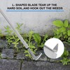 BARAYSTUS Crack Weeder, Stainless Steel Manual Crevice Weeding Tool, Long