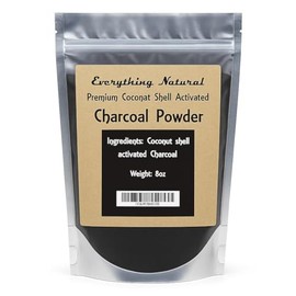 Extra Large Activated Charcoal Powder. Food Grade, Alleviates Gas & Bloating, Natural Teeth Whitener, Rejuvenates Skin, Promotes Natural detoxification derived from Coconut Shells
