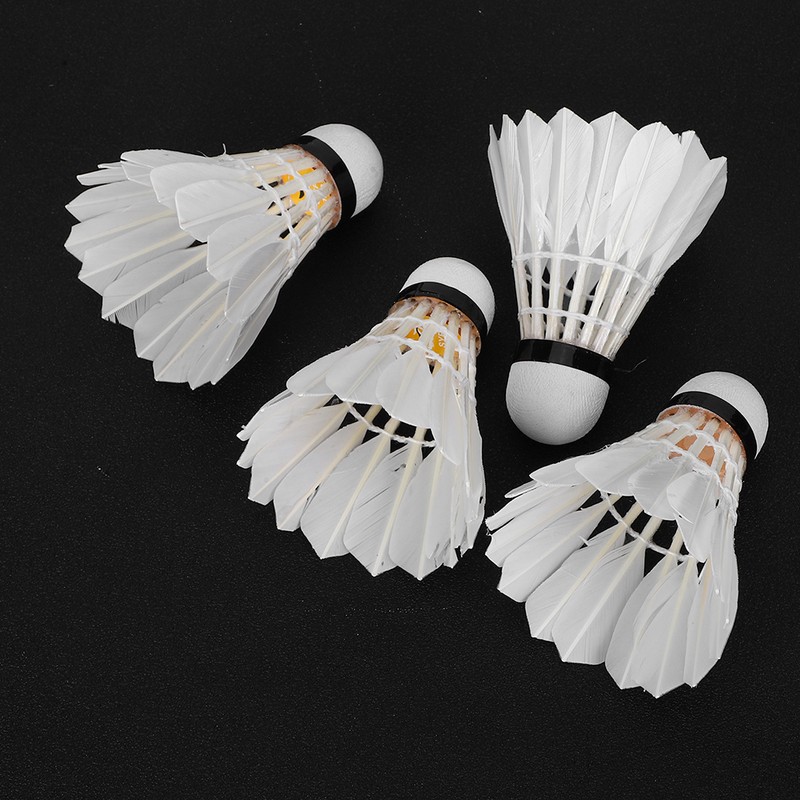12pcs Badminton Balls Feather Badminton Shuttlecocks Indoor Outdoor Sports Accessory