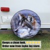 Spare Tire Cover, Wheel Cover with Wolf Print Waterproof Dust-Proof