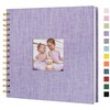 Hiwhy Scrapbook Photo Album Linen Cover, 8 x 8 Inch