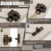 Bonuci 20 Pcs Cabinet Door Latch and Catch Hardware Double