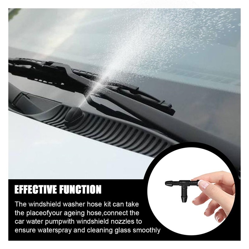 Windshield Washer Hose Kit, 4 Meter Windshield Washer Nozzle Fluid