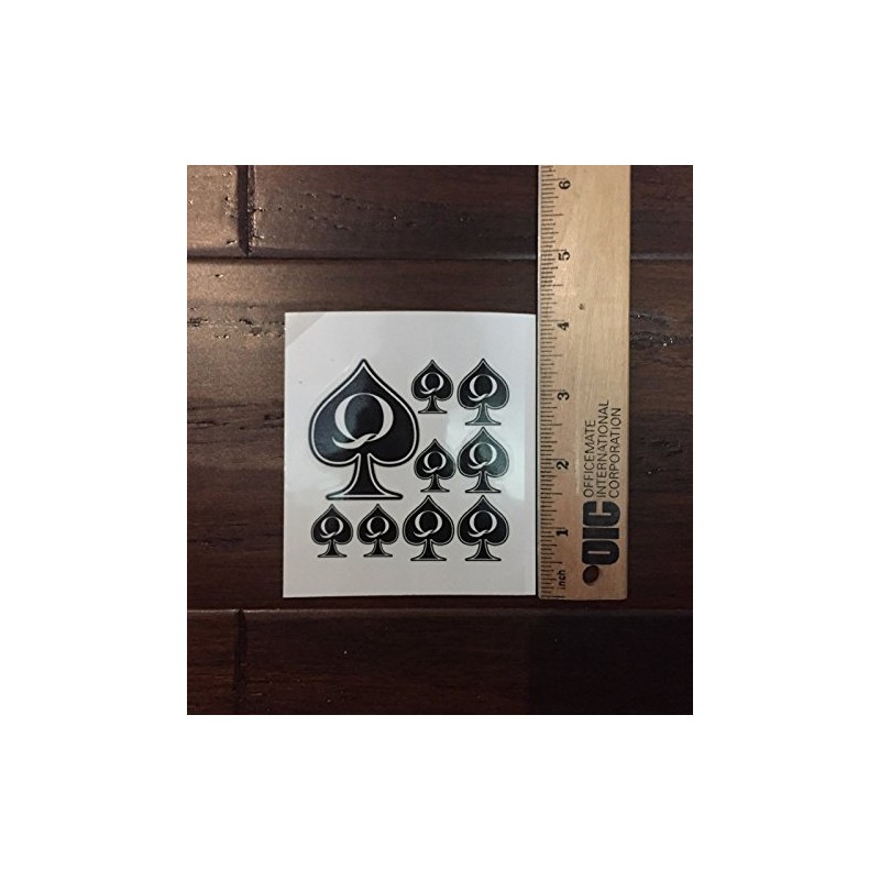39 Piece Quees of Spades BBC Only Temporary Tattoo Set