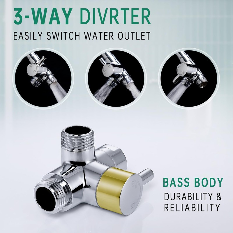 V-Frankness Filtered Shower Enema Kit with Water Control Valve, Diverter,