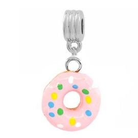 Sexy Sparkles Donut Bead for Snake Chain Charm Bracelets