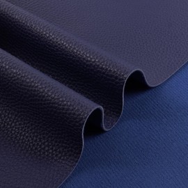 1.6mm Thick Vinyl Marine Fabric,Heavy Duty Faux Leather Fabric,Soft,Waterproof,Durable Synthetic Leather for DIY Crafts,Chair,Upholstery Blue, 18"x54"(Half a Yard)