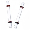 Ai-OUMLEEF Acrylic Rod Clay Rolling Pin,2Pcs Clear Clay Rolling Pin,