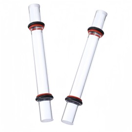 Ai-OUMLEEF Acrylic Rod Clay Rolling Pin,2Pcs Clear Clay Rolling Pin, Polymer Clay Roller Tools with Thickness Rings Kit Pottery Clear Slab Roller Accessories Supplies