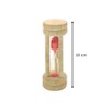 Fackelmann Egg Timer with Sand 10x3,5cm of Beech, Wood Beige,