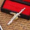 Hztyyier Flute Brooch Nickel Silver/Gold Plated Women Brooch Pins with