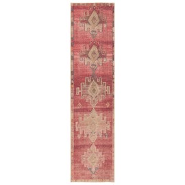Jaipur Living Machine Washable 2x10 Runner Rug, Farmhouse, Pink