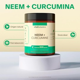 Vital Botanics Neem + Cúrcuma - Multivitamínico para Adultos