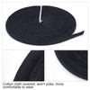 PH PandaHall 12 Yards 10mm Corset Boning Cotton Covered, Black