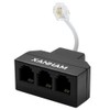 XANHAM XANHAM RJ11 Cable 3 Way Splitter 6P4C Connector Phone