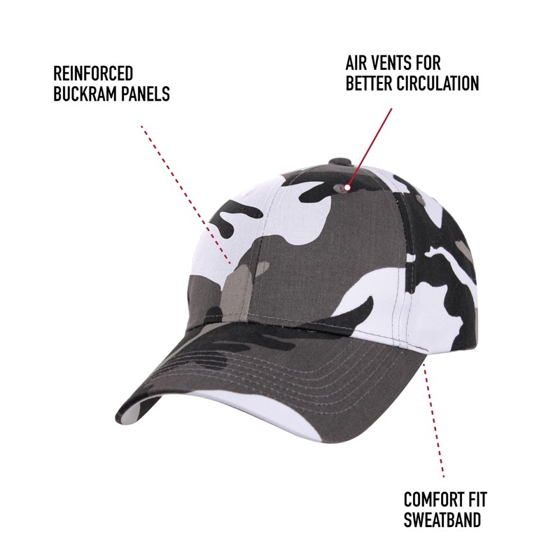 Rothco 12004: Midnight Camo Low Profile Caps