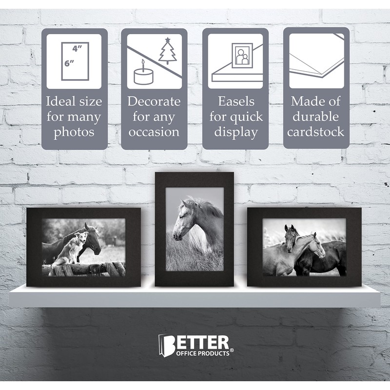 Better Office Products Paper Picture Frames for 4 x 6
