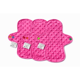 kit de 3 toallas nocturnas de 30 cm (rosa)