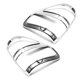 Sizver Triple Chrome 2pcs Tail Light Outer Trim Compatible with 2009-2014 F150