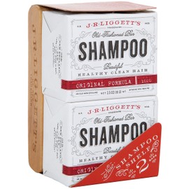 J.R.LIGGETT’S All-Natural Shampoo Bar - 2 Original Formula Shampoo Bars and A Solid Wood Shelf-Prolongs the Life of Your Shampoo Bar - Nourish Follicles with Antioxidants and Vitamins - Sulfate-Free