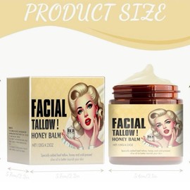 Beef Tallow And Honey Balm - Facial Tallow Balm - 5 Fl. Oz. - Skincare Product