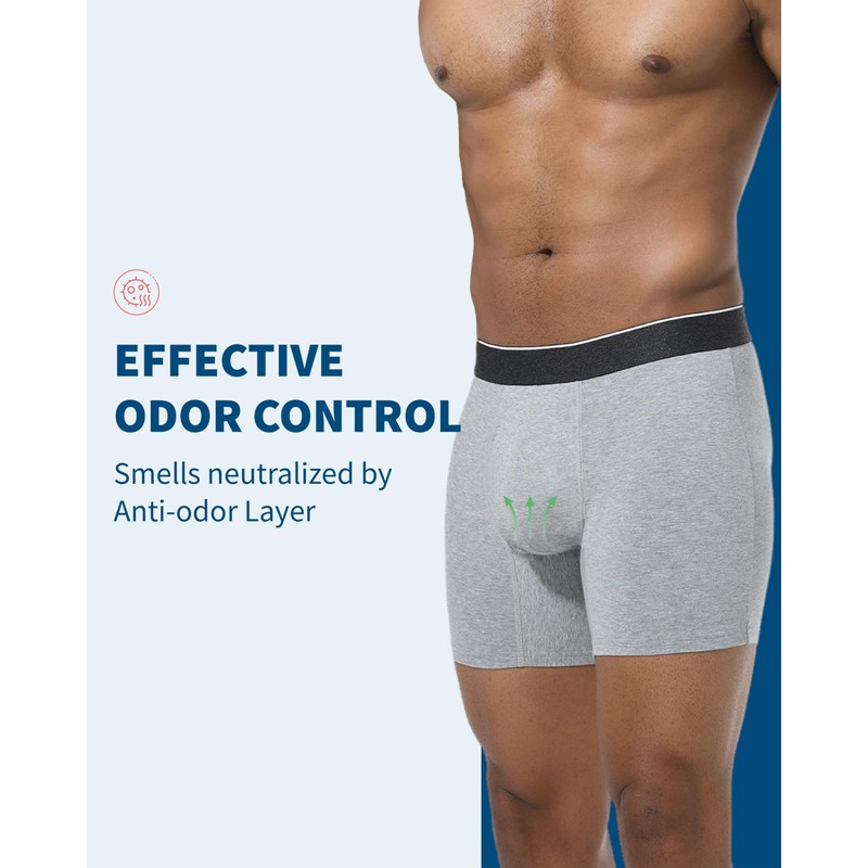 REELINDRY Washable Incontinence Underwear for Men, 2.3 oz Leak Proof