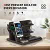 1TG Tactical Nightstand Organizer, Wood Phone Docking Station, Bedside Desk