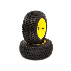 MowerPartsGroup (2) Front Wheel Assemblies for John Deere 100 Series 16x6.50-8 Replaces GY20563