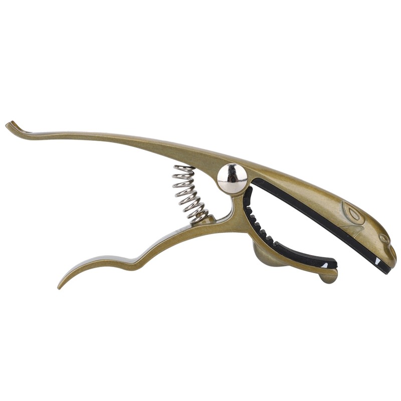K72 Guitar Capo Zinc Ally Bronze Coloured Frog Shaped Capo