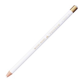 Mitsubishi Pencils K7610.1 Colored Pencils, Water Based Dermatograph No.7610, White, 1 Dozen