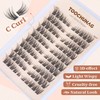 TOOCHUNAG TOOCHUNAG Lash Clusters 8-16MM Eyelash Clusters 100pcs C Curl
