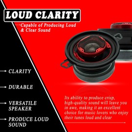 MB Quart XK2-108 3.5-Inch 140 Watt 2-Way Coaxial Speaker System for Superior Car Audio Performance